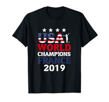 Load image into Gallery viewer, USA Women Soccer World Champions 2019 4 Stars Gift T-Shirt 132502