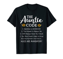 Load image into Gallery viewer, Funny Family Matching Gifts For Aunt The Auntie Code T-Shirt-3161373