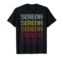 Load image into Gallery viewer, Serena Retro Wordmark Pattern - Vintage Style T-Shirt T-Shirt