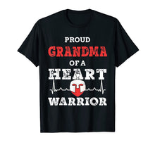Load image into Gallery viewer, Proud Grandma of a Heart Warrior CHD Awareness T-Shirt-6001302