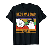 Load image into Gallery viewer, Mens Vintage Best Cat Dad Ever Men Bump Fit Fathers Day Gift T-Shirt-3420764