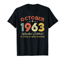 Load image into Gallery viewer, October 1963 56 Years Old Vintage 56th Birthday Gifts T-Shirt