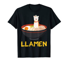 Load image into Gallery viewer, Llamen Llama Ramen Noodle Japanese Anime Kawaii Gift T-Shirt
