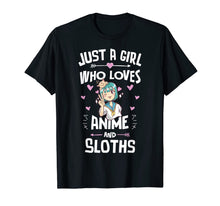 Load image into Gallery viewer, Anime And Sloths Gifts for Daughter and Girls T-Shirt-3204312