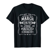 Load image into Gallery viewer, Vintage Born In March 1970 50th birthday 50 years old gift TShirt161372