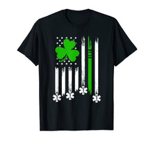Load image into Gallery viewer, American Flag Shamrock EMT St Patrick's Day Gifts TShirt475440