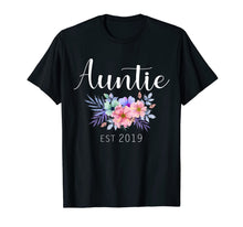 Load image into Gallery viewer, Women Gifts Auntie Est 2019 Pregnancy Announcement Reveal T-Shirt