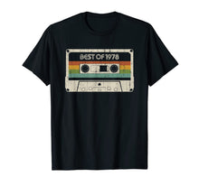 Load image into Gallery viewer, Vintage Best of 1978 41st Birthday Cassette T-Shirt-591726