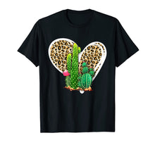 Load image into Gallery viewer, Leopard Heart Cactus Valentine's Day Gifts For Women TShirt652585