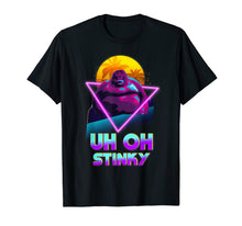 Load image into Gallery viewer, Uh Oh Stinky Poop Le Monke 80s Vaporwave Outrun Style T-Shirt