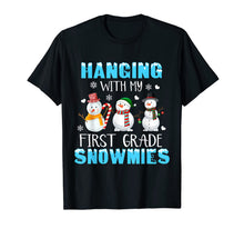 Load image into Gallery viewer, Funny shirts V-neck Tank top Hoodie sweatshirt usa uk au ca gifts for Hanging With My First grade Snowmies Snowman Teacher Xmas T-Shirt 1085816