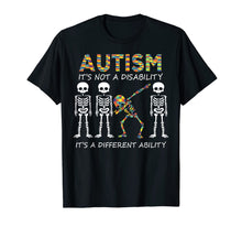 Load image into Gallery viewer, Funny shirts V-neck Tank top Hoodie sweatshirt usa uk au ca gifts for Autism it's a different ability Funny Dabbing skeleton Gift T-Shirt 247488