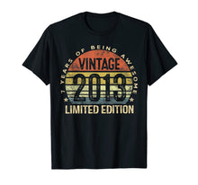 Load image into Gallery viewer, 7 Year Old Gifts Vintage 2013 Limited Edition 7th Birthday TShirt232791