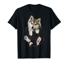 Load image into Gallery viewer, Wolf White Pup in Pocket T-Shirt Wolves Tee Shirt Gifts-335716