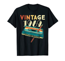Load image into Gallery viewer, Vintage 1969 Music Cassette 50th Birthday Gifts 50 Years Old T-Shirt 132987