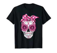 Load image into Gallery viewer, Pink Sugar Turban Skull Breast Cancer Awareness Gifts T-Shirt