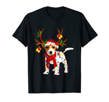 Load image into Gallery viewer, Funny shirts V-neck Tank top Hoodie sweatshirt usa uk au ca gifts for Santa jack russell gorgeous reindeer Light Christmas Lover T-Shirt 994991