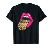 Load image into Gallery viewer, Hot Pink Lips Leopard Tongue Trendy Cheetah Animal Print TShirt393349