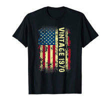 Load image into Gallery viewer, Vintage 1970 USA Flag 50th Birthday Gifts 50 Year Old Bday T-Shirt-342361