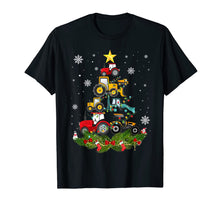 Load image into Gallery viewer, Tractor Christmas Tree gift Holiday Tractor funny xmas Gift T-Shirt