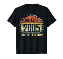 Load image into Gallery viewer, 15 Year Old Gifts Vintage 2005 Limited Edition 15th Birthday T-Shirt-146376