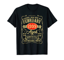 Load image into Gallery viewer, February 1999 21st Birthday Gift 21 Year Old Men Women T-Shirt-1292344