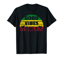 Load image into Gallery viewer, Good Vibes Only Rasta Jamaican Reggae T-Shirt 372793