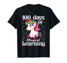 Load image into Gallery viewer, 100th Day of School Unicorn T Shirt Girls 100 Days of School T-Shirt-872386