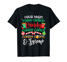 Load image into Gallery viewer, Four Main Food Groups Elf Buddy Christmas Pajama Xmas Gifts T-Shirt-3112313