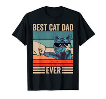 Load image into Gallery viewer, Vintage Best Cat Dad Ever Bump Fist father's day Gifts T-Shirt-339323