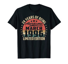 Load image into Gallery viewer, Vintage March 1996 24 Year Old Bday Gifts 24th Birthday TShirt955864