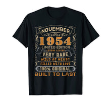 Load image into Gallery viewer, November 1954 Shirt 65 Years Old 65th Birthday Gift Him Her T-Shirt
