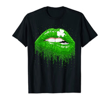 Load image into Gallery viewer, Green Lips Biting Sexy Irish Costume Shirt St Patricks Day TShirt97847