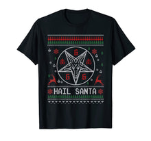 Load image into Gallery viewer, Hail Santa Ugly Christmas Sweater T-Shirt-2196243