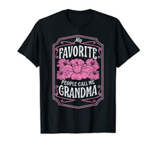 Load image into Gallery viewer, My Favorite People Call Me Grandma Floral Christmas Gifts T-Shirt-2039672