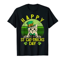 Load image into Gallery viewer, St Patricks Day Gifts Happy St Cat Tricks Day Cat Leprechaun TShirt856347