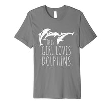 Load image into Gallery viewer, Funny shirts V-neck Tank top Hoodie sweatshirt usa uk au ca gifts for Cute Girls Clothes Novelty Gifts This Girl Loves Dolphins 2082899