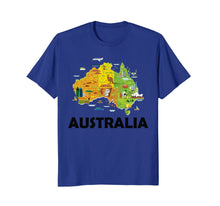 Load image into Gallery viewer, Australia T-Shirt Australian Elements Fun Map Ocenia Tee
