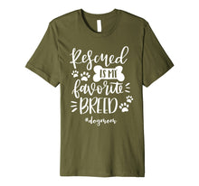 Load image into Gallery viewer, Funny shirts V-neck Tank top Hoodie sweatshirt usa uk au ca gifts for Rescued Is My Favorite Breed #Dogmom Shirt Shelter Pets 1612524