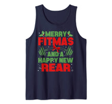 Load image into Gallery viewer, Merry Fitmas and a Happy New year Christmas Holiday Workout Tank Top