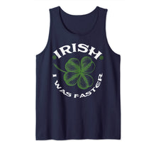 Load image into Gallery viewer, Irish I Was Faster Tee Running St.Patrick's Day Shamrock Tank Top-438723