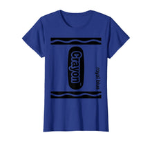 Load image into Gallery viewer, Royal blue Crayon Box Halloween Costume Matching Couple T-Shirt