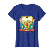 Load image into Gallery viewer, Vintage Hippie Van Flower Bus With Peace Sign Gift 60s 70s T-Shirt