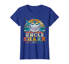 Load image into Gallery viewer, Retro Vintage Uncle Shark TShirt Funny Birthday Gifts Family