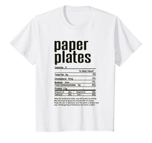Load image into Gallery viewer, Thanksgiving Paper Plates Nutritional Facts T-Shirt