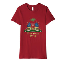 Load image into Gallery viewer, Haiti Shirt 1804 Haitian Emblem Coat Of Arm Flag Day Tshirt