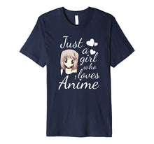 Load image into Gallery viewer, Funny shirts V-neck Tank top Hoodie sweatshirt usa uk au ca gifts for Teenage Girl Anime Shirt | Just a Girl Who Loves Anime 2562250
