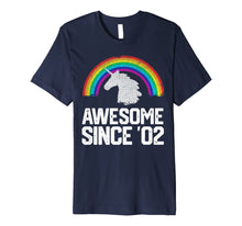 Load image into Gallery viewer, Funny shirts V-neck Tank top Hoodie sweatshirt usa uk au ca gifts for Unicorn Rainbow 2002 17 Year Old 17th Birthday Gifts T-Shirt 1901102