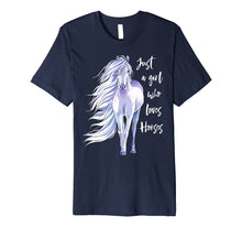 Load image into Gallery viewer, Funny shirts V-neck Tank top Hoodie sweatshirt usa uk au ca gifts for Just A Girl Who Loves Horses Shirt Horse Riding Women Gifts 1523077