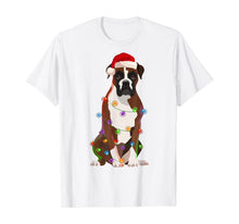 Load image into Gallery viewer, Funny shirts V-neck Tank top Hoodie sweatshirt usa uk au ca gifts for Boxer Dog Christmas Lights Xmas Dog Lover T-Shirt 1026238